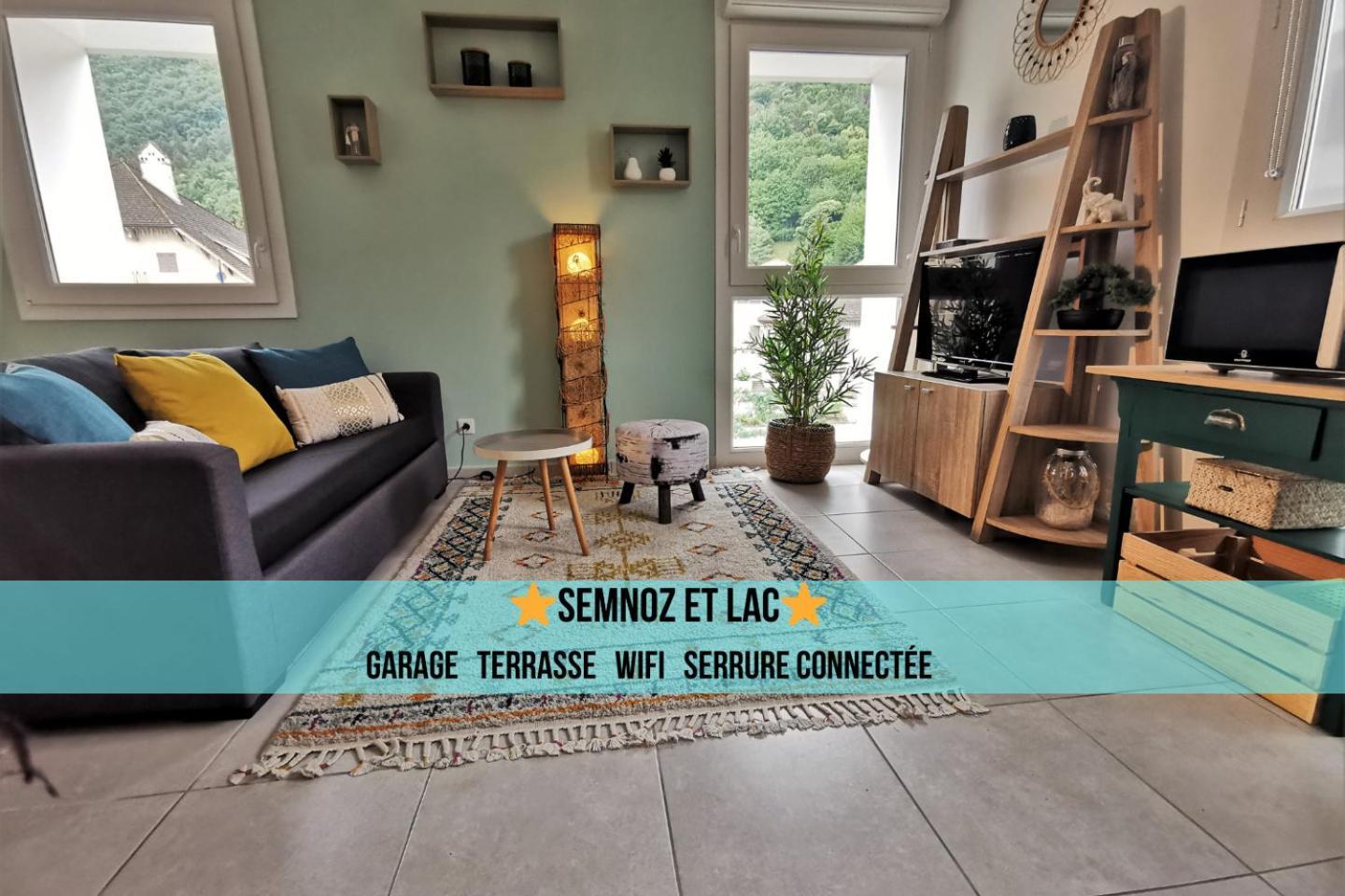 Semnoz & Lac - Wifi - Parking - Netflix - Balcon - Centre-Ville 세브리에 외부 사진